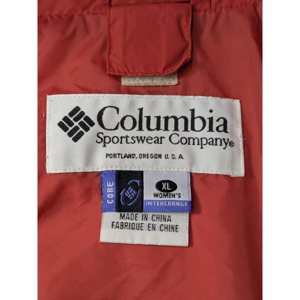 Columbia Interchange 3-in-1 Jacket Womens XL Salmon Cream Fleece Lined XL7765 - Picture 15 of 16